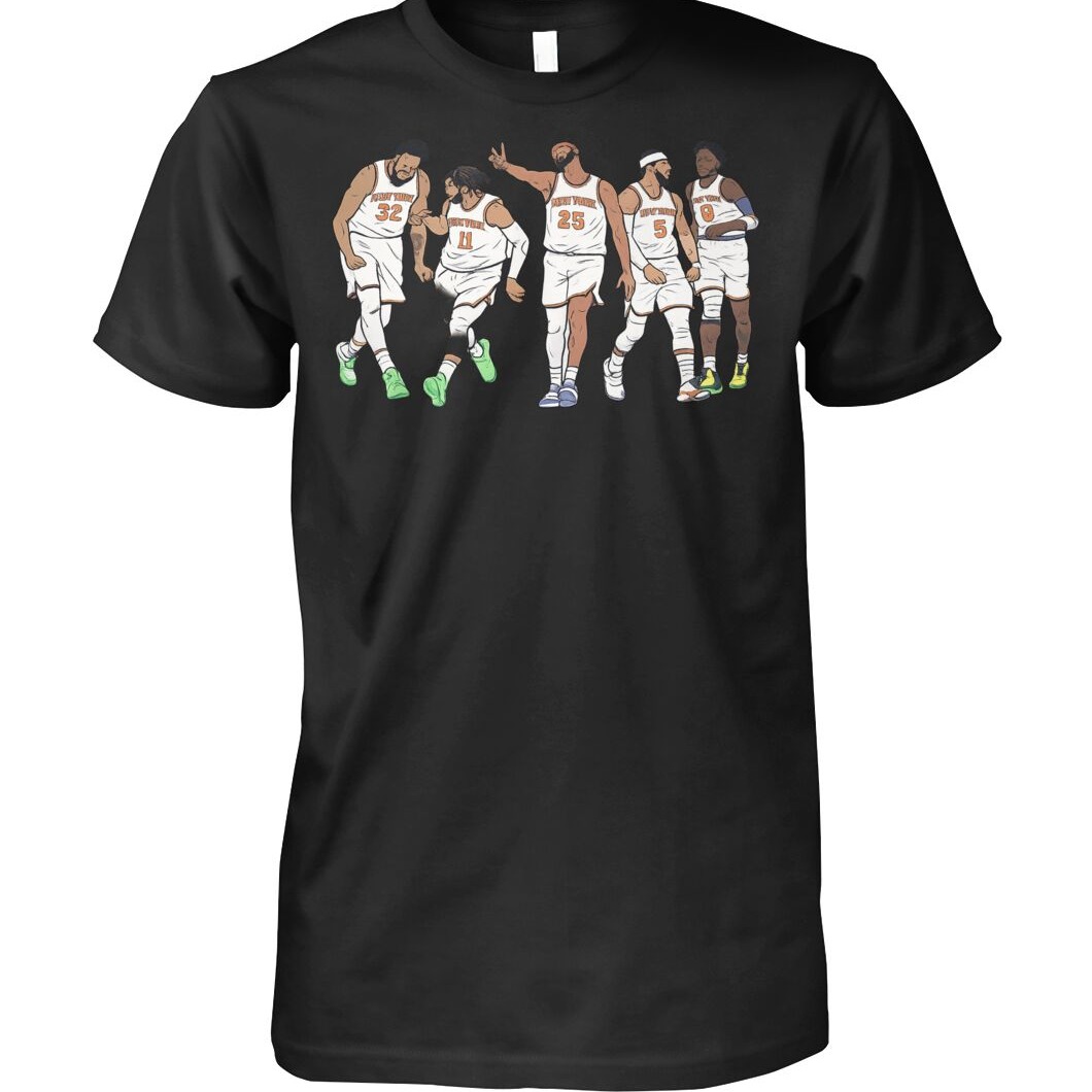 Knicks Fan Cartoon Style Player Knicks Playoff Shi